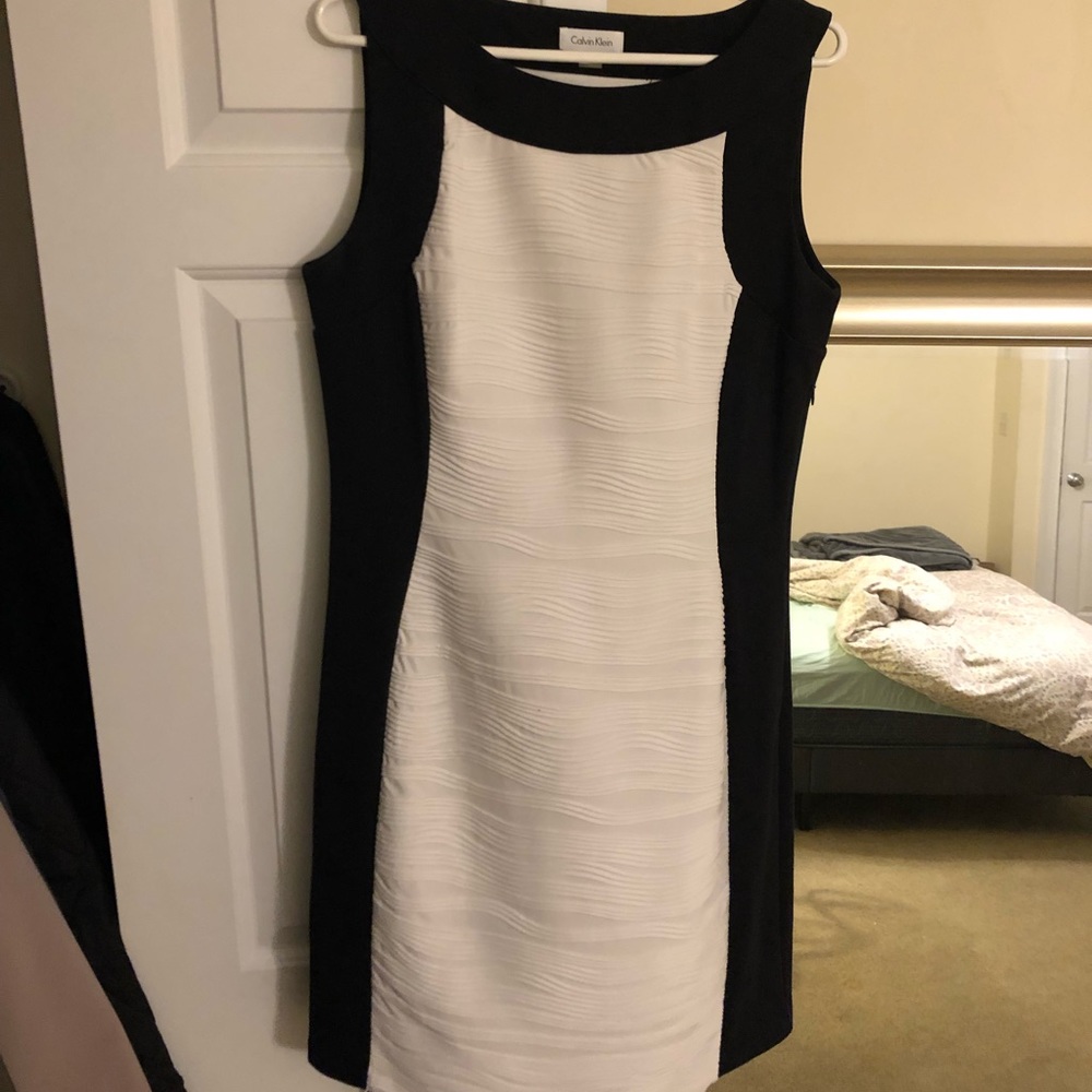 Black and white Calvin Klein dress